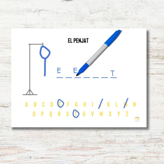El penjat. Proposta lectoescriptura.