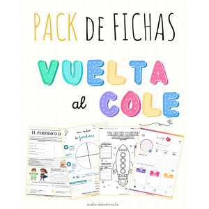 🏫 PACK de fichas VUELTA AL COLE