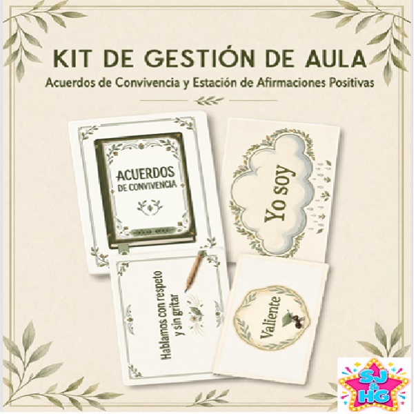 Kit de Gestión de Aula: Acuerdos de Convivencia y Afirmaciones Positivas