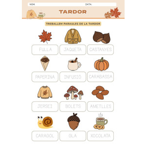 Fitxa de la tardor