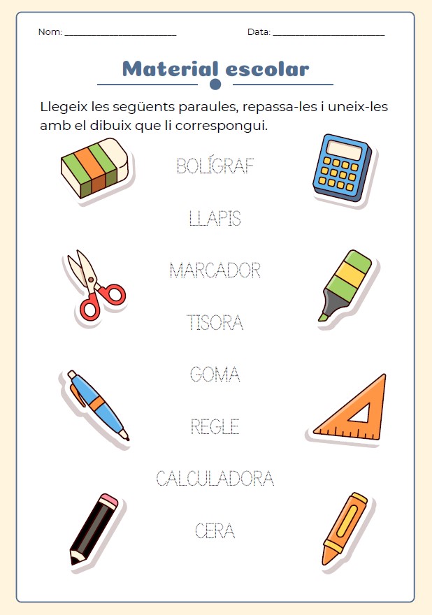 Vocabulari escolar