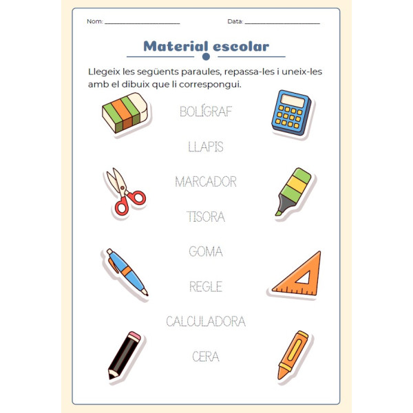 Vocabulari escolar