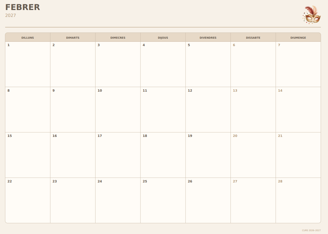 CALENDARI CURS 26-27