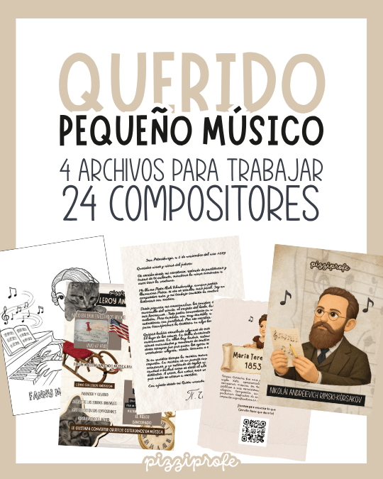 Pósters - Querido Pequeño Músico by @pizziprofe