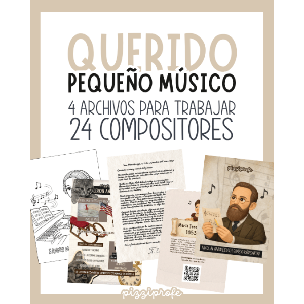 Dibujos - Querido Pequeño Músico by @pizziprofe