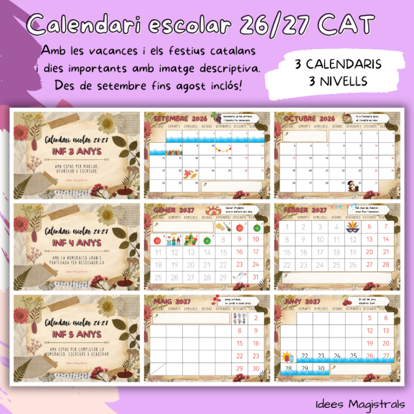 CALENDARI ESCOLAR 26-27 CATALÀ